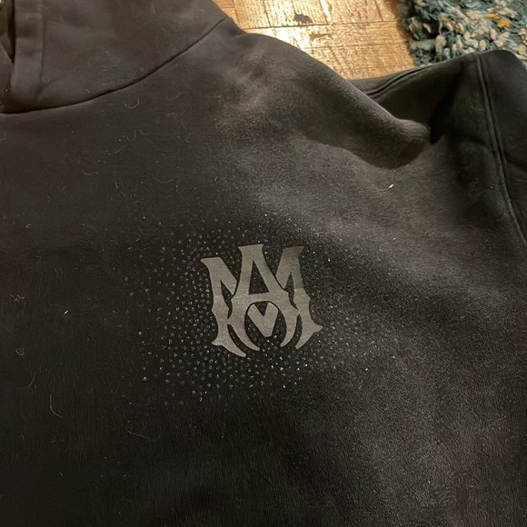 Crystal Burst Faded Black Amiri Hoodie - Picture 2 of 7